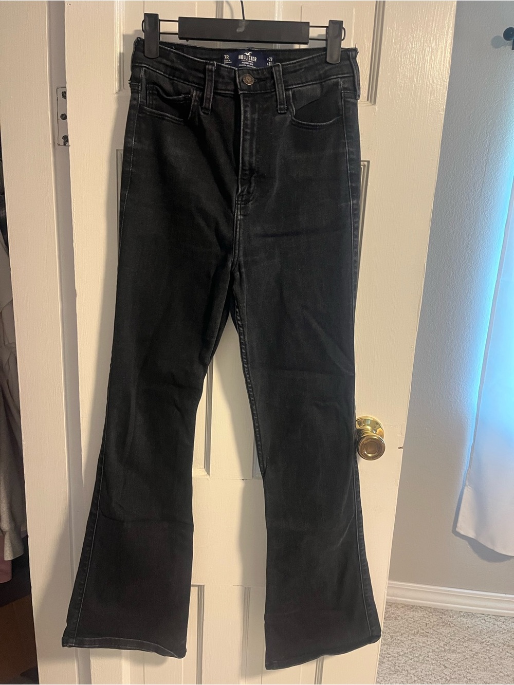 Hollister Black High-Rise Flare Jeans